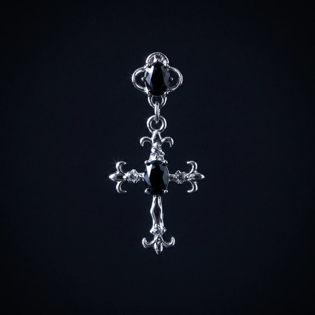 Nightfall Cross Drop Earrings