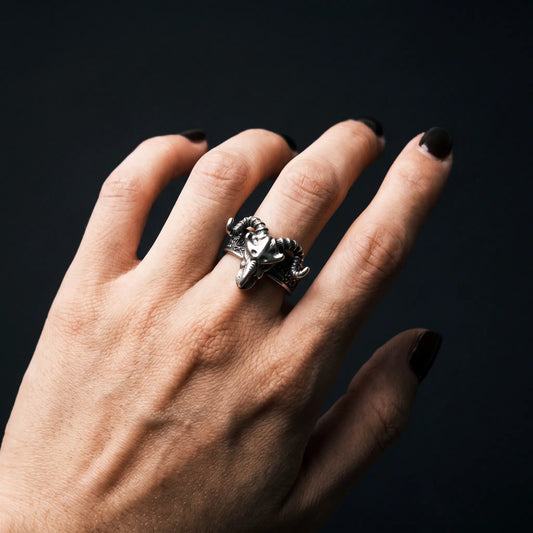 Ram Skull Ring