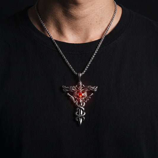 Ember Cross Pendant