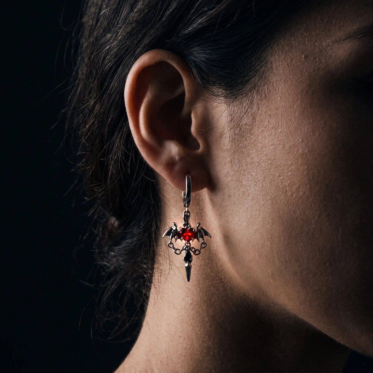 Bleeding Heart Drop Earrings