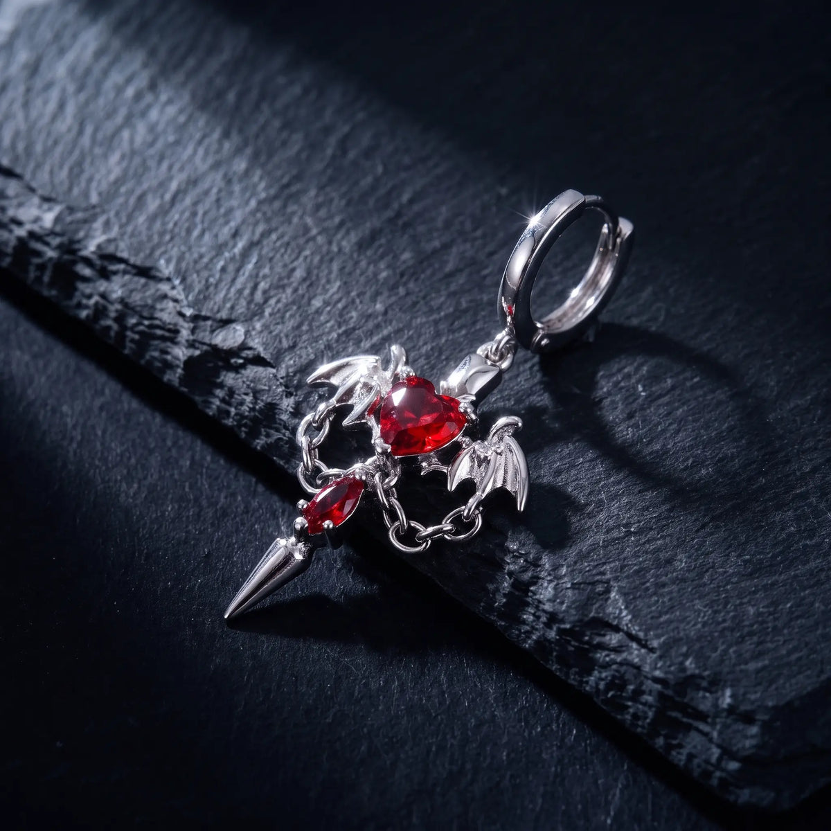 Bleeding Heart Drop Earrings