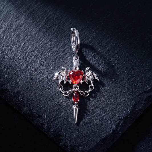Bleeding Heart Drop Earrings