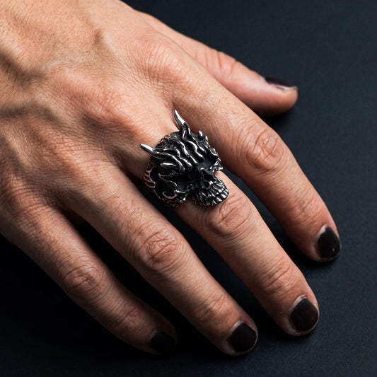 Black Skull Ring