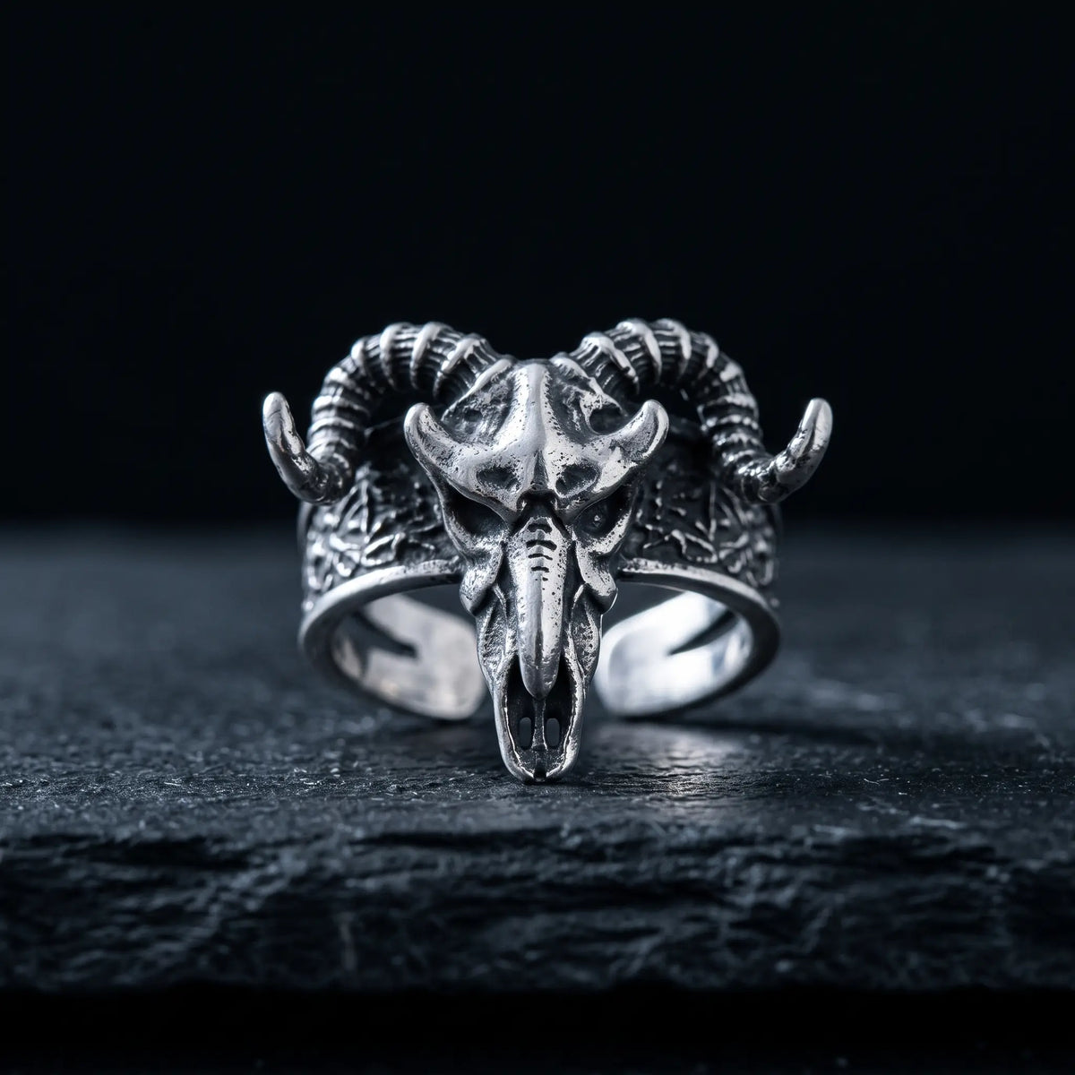 Ram Skull Ring
