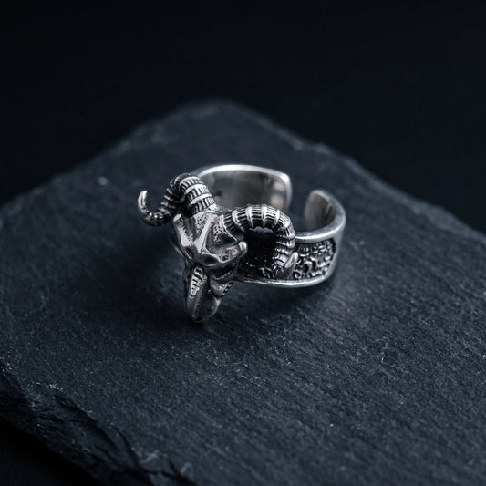 Ram Skull Ring