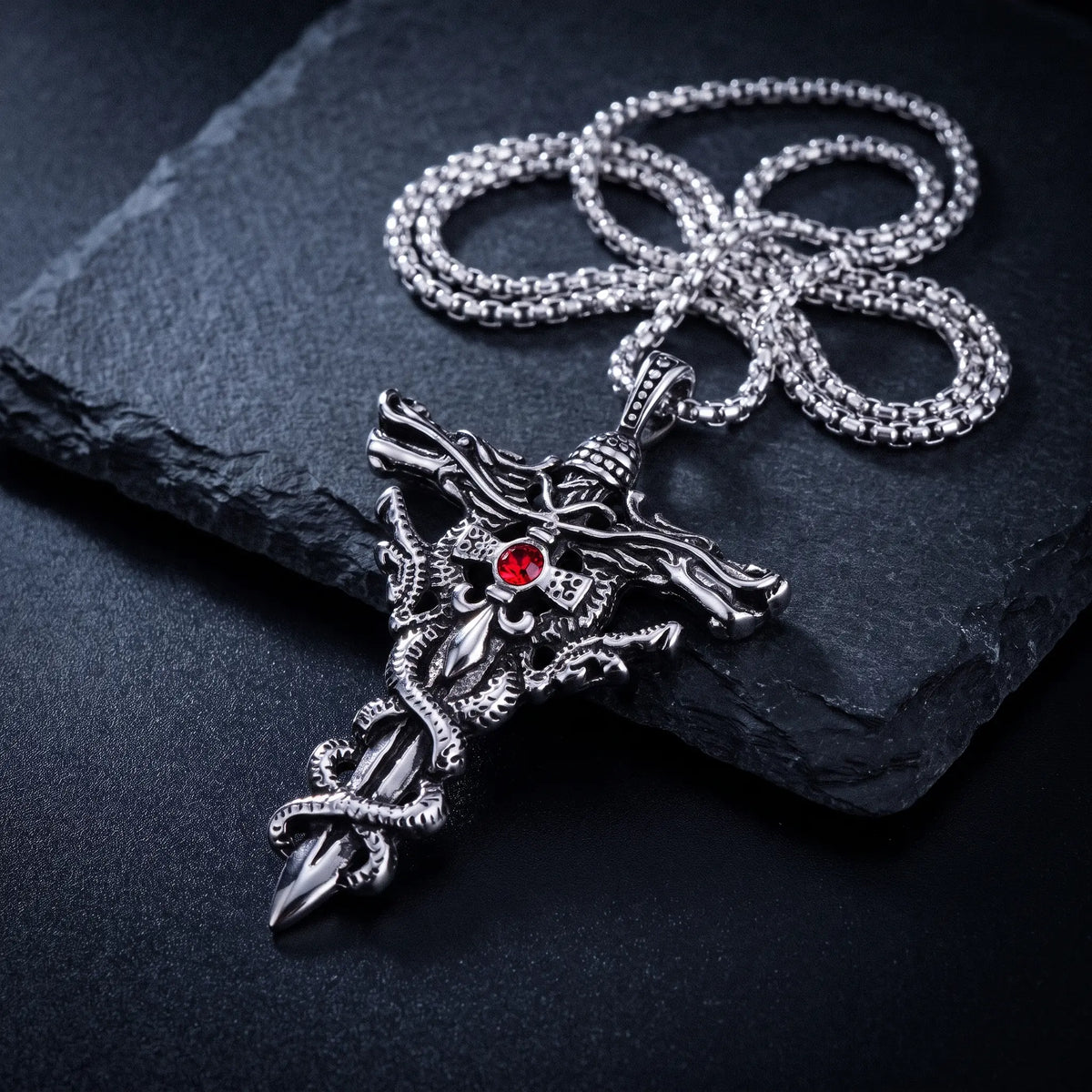 Ember Cross Pendant