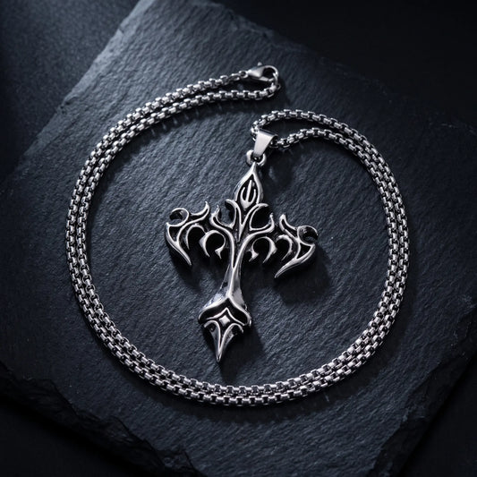 Flame Cross Pendant