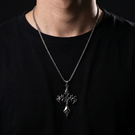 Flame Cross Pendant